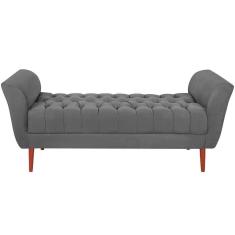 Imagem de Recamier Grecia 150cm Suede Cinza Escuro Mpassos Cinza Escuro