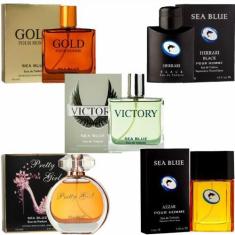 Imagem de Kit 5 perfumes importados masculinos e femininos - SEA BLUE