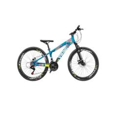 Imagem de Bicicleta Viking Aro 26 Câmbio Importado 21v Vmaxx Azul Amarelo