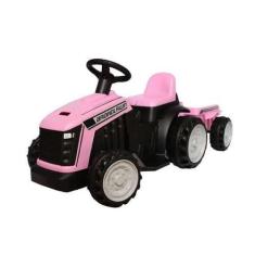 Imagem de Trator Elétrico Bang Toys 6 Volts com Caçamba Rosa
