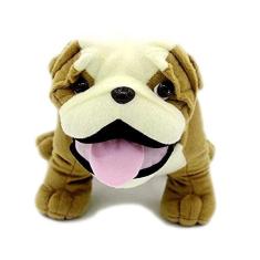 Imagem de VACHICHI Cute Stuffed Animal Bulldog Teddy 12 polegadas realista pelúcia brinquedo filhote, 12 "Bulldog Inglês