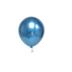 Imagem de Balão Bexiga Azul Metalizado Pic Pic Platino Tamanho 10 Com 25Un