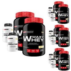 Imagem de SUPER COMBO AMIGOS: 8x Whey Protein 900g + 8x POWER Creatina 100g - Bodybuilders Sabor Baunilha