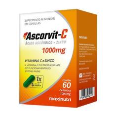 Imagem de Ascorvit Vitamina C 1000Mg + Zinco 60 Cpsulas Maxinutri