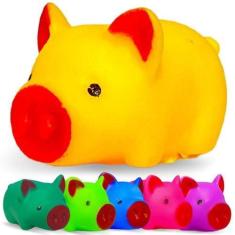 Imagem de Brinquedos De Banho Para Bebês Kit Quatro Porquinho Vinil - Europio