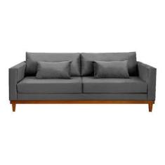 Imagem de Sofá Chesterfield 3 Lugares Luxo London Cinza Chumbo - Novo Encanto