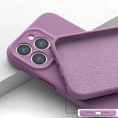 Imagem de Caso de telefone de silicone líquido para huawei honor 10 10i 20 lite 30 honor 50 se 60 70 pro capa protetora de lente sólida, grama roxa, para honor 20 lite 6.15