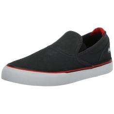 Imagem de Emerica Tênis de skate masculino Wino G6 Slip-ON, Cinza escuro/preto/vermelho, 38