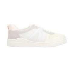 Imagem de MIA Tênis Feminino Alta Metálico com Cadarço Casual - Prata, Branco, Off-Wht/Ice, 37