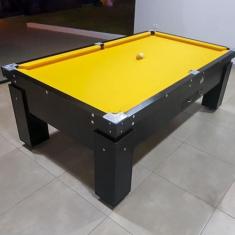 Mesa 3 em 1 - Sinuca/Ping Pong/Futebol Botão Procópio - Verde