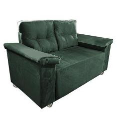 Imagem de Namoradeira Yasmim dois lugares Com Braço Almofadado Verde