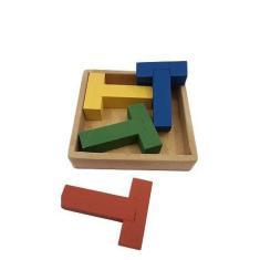 Imagem de Quebra Cabeça Infantil Educativo 4 T Coloridos - Shoppingnet