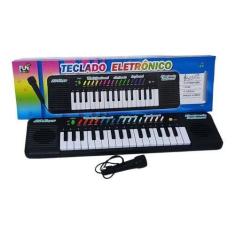 Imagem de Piano Teclado Infantil Com Microfone Musical Educativo - Fungame
