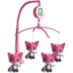 Imagem de Mobile Infantil Musical Giratório De Raposinha Rosa Kitstar