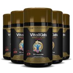 Imagem de 5X Vitalkids Vitamina C D Zinco 30Caps Mastigavel Hf