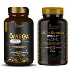 Imagem de Kit Casal Omega-3 Essence Omega 3 6 9 Femme 60+60 cápsulas softgels - 