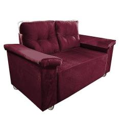 Imagem de Namoradeira Yasmim dois lugares Com Braço Almofadado Bordo