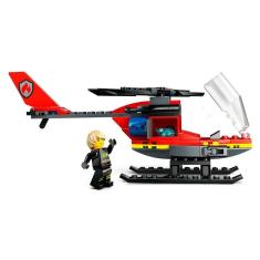 Imagem de Blocos de Montar - Helicóptero de Resgate dos Bombeiros - 85 peças - LEGO City