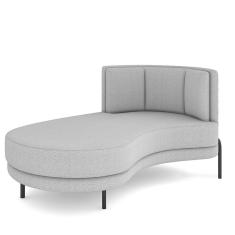 Imagem de Sofá Chaise Longue Living Lucca Esquerdo D02 Bouclê Cinza B-56