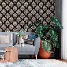 Imagem de Papel De Parede Adesivo Arabescos N013268 Rolo 0,58X3M