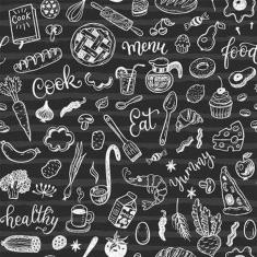 Imagem de Papel De Parede Adesivo Cozinha Comidas 577107742 0,58X3,00M