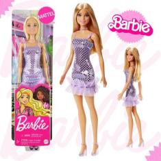 Imagem de Boneca Barbie Glitter Clássica Articulada Mattel Original