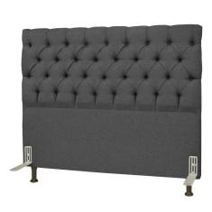 Imagem de Cabeceira Cama Box Casal King 195cm Cristal Cinza