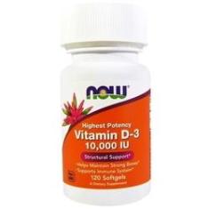 Imagem de Vitamina D3 10000 UI 120 Softgels Now Foods