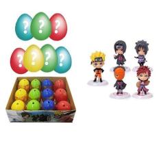 Imagem de Kit 7 Ovos Surpresa Miniaturas Colecionáveis Naruto Ninjas - Tiktoys