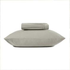 Imagem de Jogo De Cama Solteiro King 2 Peças Altenburg Malha Fio Penteado Cinza