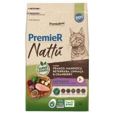 Imagem de Ração Seca Premier Nattú Mandioca Para Gatos Castrados - 1,5 Kg