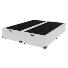 Imagem de Cama Box Com Baú King Branco De Madeira 193cm Kazamix - Kaza Mix