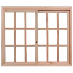 Imagem de Janela de Madeira de Correr 100x150cm Com Caixilho 9,4cm EWK 390 Rondosul Marroml