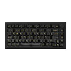 Imagem de Teclado mecânico Akko ABNT2 5075 Clear Black com switch V3 Cream Black