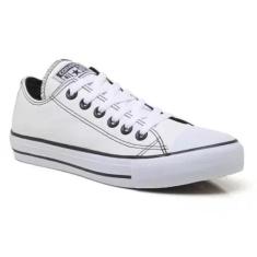 Imagem de Tênis Aii Star Chuck Taylor Masculino Feminino Branco Couro All - Star