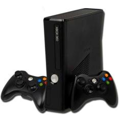 Imagem de Console 360 Slim 4gb 2 Controles Standard Cor Matte Black, Xbox 360