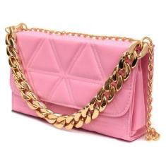 Imagem de Bolsa Feminina Pequena Com Alça De Corrente Grossa Festa Balada Blogue