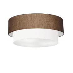 Imagem de Plafon Duplo Cilíndrico Md-3064 70X60cm Bivolt Café Branco