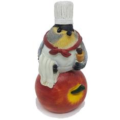 Imagem de Enfeite pássaro cozinheiro chefe decoração festa e casa