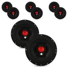 Imagem de Kit Alto Falante 6 Pol Bomber 100 Rms BBR6 Triaxial 8 peças