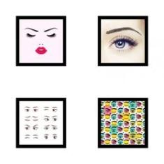 Imagem de Kit Quadros Decorativos Em Mdf Designer De Sobrancelhas 20