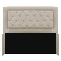 Imagem de Cabeceira Laguna 190 cm King Size Suede Bege - Amarena Móveis