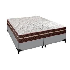 Imagem de Cama King Box Berlim Cinza Com Molas Superlastic Probel