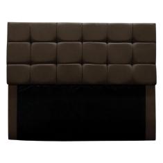 Imagem de Cabeceira Cama Box Estofada Solteiro 90 Cm Bianca Suede Cor:marrom