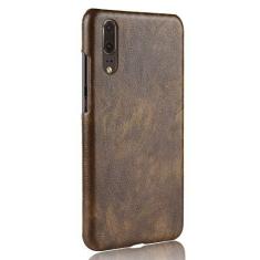 Imagem de Capa para Huawei P20, capa de celular com proteção robusta 360° protege seu telefone capa de couro granulado para Huawei P20