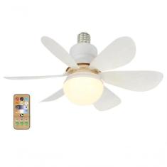 Imagem de Ventilador De Teto Silencioso 3 Velocidades Luminária Led Controle Remoto Bivolt