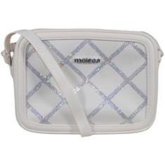 Imagem de Bolsa Moleca Quadrada Feminina Brilho Paetê PVC 50048.1-Feminino