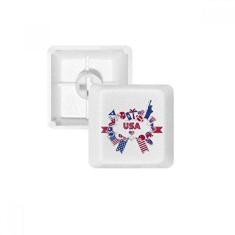 Imagem de Kit de atualização de teclado mecânico PBT com teclado mecânico para celebração do dia da independência dos EUA