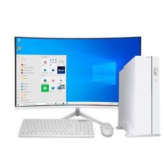 Imagem de Computador Pc Slim Branco I5 8gb Ram Ssd 240gb Tela 23.8 Fhd