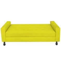 Imagem de Recamier Calçadeira Sofá Mel   1,40 Cm Casal Baú Quarto Sala Material